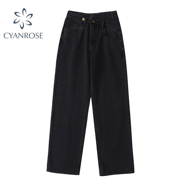 high waist jeans woman wide leg female pants straight loose black mom fashion baggy boyfriend jean women trousers 210629, Blue
high waist jeans woman wide leg female pants straight loose black mom fashion baggy boyfriend jean women trousers 210629, Blue