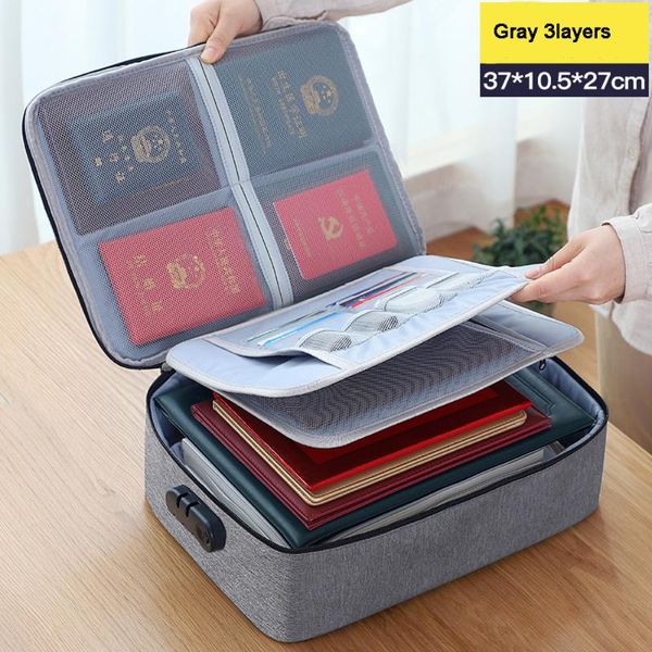 storage bags large-capacity multi-layer waterproof business travel document passport bill bag with lock briefcase
storage bags large-capacity multi-layer waterproof business travel document passport bill bag with lock briefcase