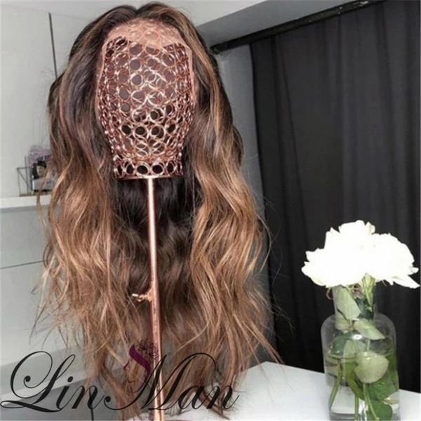 lace wigs ombre dark brown wavy remy human hair front for women 360 frontal wig brazilian 150density, Black;brown
lace wigs ombre dark brown wavy remy human hair front for women 360 frontal wig brazilian 150density, Black;brown