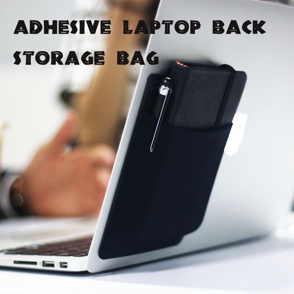 card holders adhesivelapback storagemulti-pocket storage tablet holder computer accessories organizer, Brown;gray
card holders adhesivelapback storagemulti-pocket storage tablet holder computer accessories organizer, Brown;gray