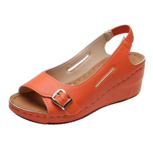 sandals 2021 summer casual wedges women round toe fashion breathable mid heel solid color footwear shoes lady fish mouth, Black
sandals 2021 summer casual wedges women round toe fashion breathable mid heel solid color footwear shoes lady fish mouth, Black