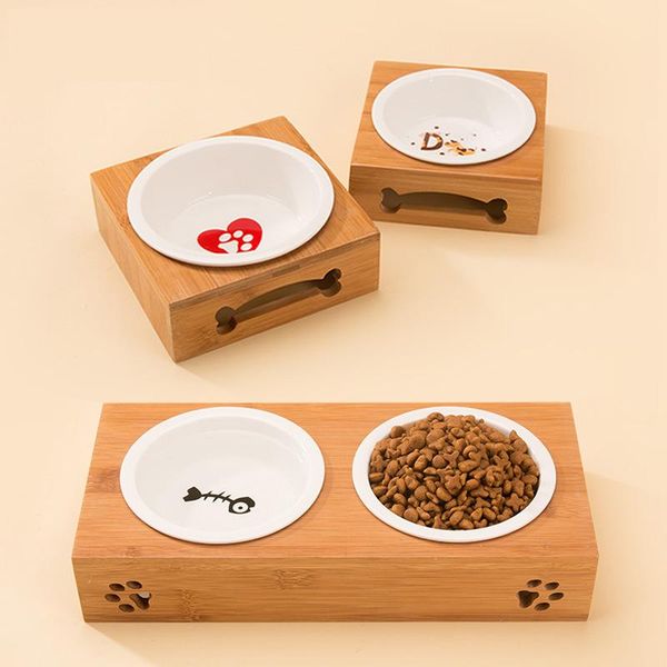 pet feeder elevated dog and cat single double bowl raised stand comes with ceramics bowls for cats puppy & feeders
pet feeder elevated dog and cat single double bowl raised stand comes with ceramics bowls for cats puppy & feeders