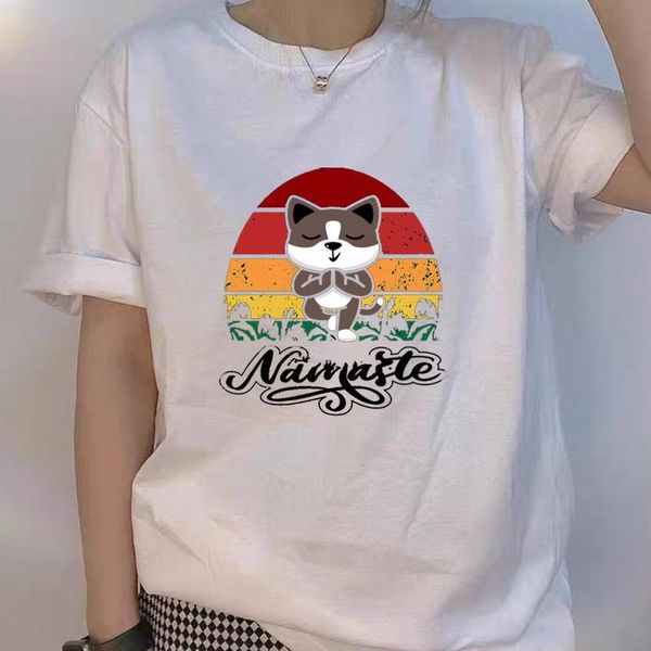 women's t-shirt summer for women 2021 t shirt harajuku plus size animal print o neck short sleeve tee cartoon, White
women's t-shirt summer for women 2021 t shirt harajuku plus size animal print o neck short sleeve tee cartoon, White