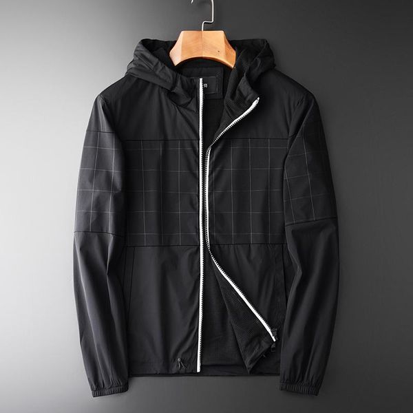 men jackets hooded plus size 4xl spring and autumn plaid splice mens coats fashion slim fit man men's, Black;brown
men jackets hooded plus size 4xl spring and autumn plaid splice mens coats fashion slim fit man men's, Black;brown
