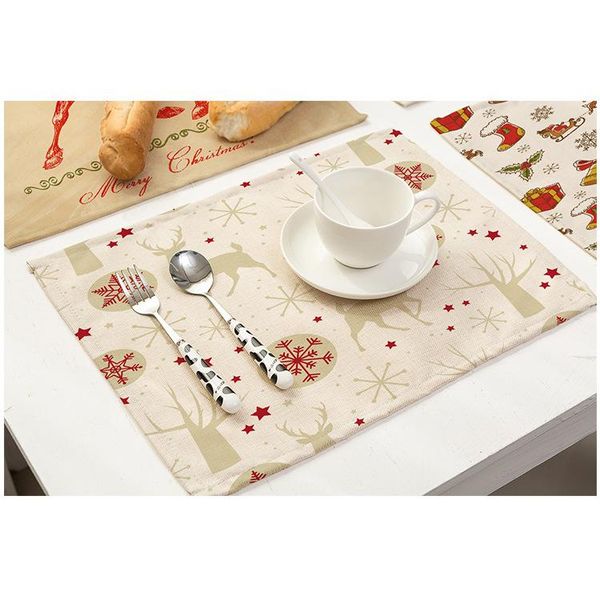 table napkin 42*32cm christmas series placemat flax mat anti-scalding pad diy kitchen xmas decoration dining accessories home textile
table napkin 42*32cm christmas series placemat flax mat anti-scalding pad diy kitchen xmas decoration dining accessories home textile