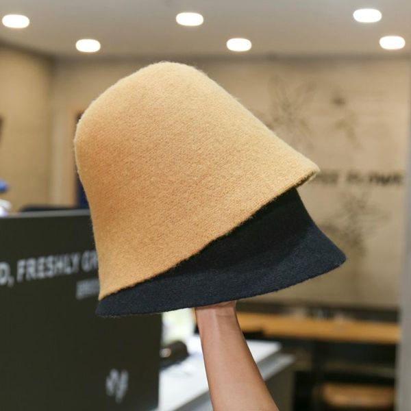 wide brim hats solid color wool bucket hat women's autumn and winter fisherman vintage knitting fashion basin caps for women, Blue;gray
wide brim hats solid color wool bucket hat women's autumn and winter fisherman vintage knitting fashion basin caps for women, Blue;gray
