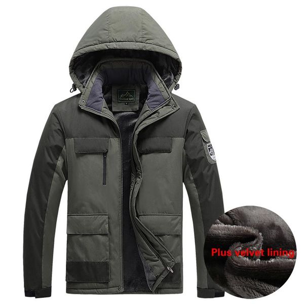 men's jackets winter parkas men 2021 brand women windproof windbreak plus velvet thick warm jacket coat military hooded, Black;brown
men's jackets winter parkas men 2021 brand women windproof windbreak plus velvet thick warm jacket coat military hooded, Black;brown