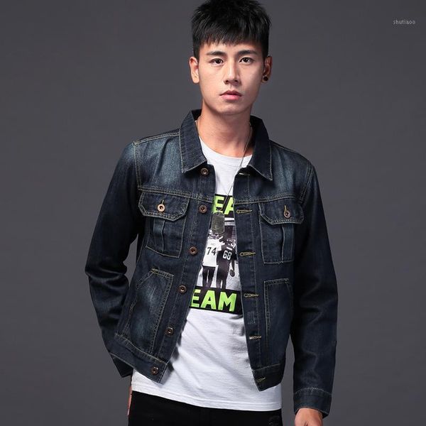men's jackets distressed blue denim jacket men autumn ripped jeans coat male slim fit casual coats cotton plus size 3xl, Black;brown
men's jackets distressed blue denim jacket men autumn ripped jeans coat male slim fit casual coats cotton plus size 3xl, Black;brown