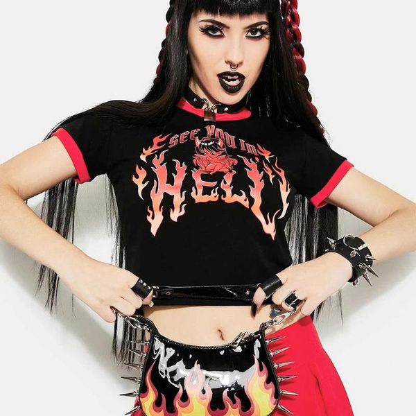 women's t-shirt gothic summer kawaii bodycon crop woman mall goth dark academia anime print t-shirts y2k egirl emo clothes, White
women's t-shirt gothic summer kawaii bodycon crop woman mall goth dark academia anime print t-shirts y2k egirl emo clothes, White