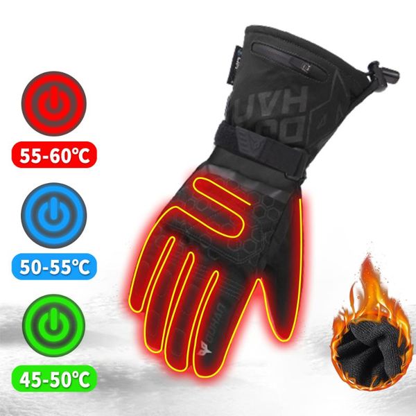 cycling gloves 100% windproof waterproof motorbike riding skiing constant temperature heating warm moto guantes winter, Black
cycling gloves 100% windproof waterproof motorbike riding skiing constant temperature heating warm moto guantes winter, Black