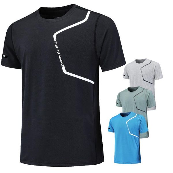 men prints running short sleeve casual sport fitness tee 2021 summer thin gym shirts quick dry bodybuilding training tshirts jerseys, Black;blue
men prints running short sleeve casual sport fitness tee 2021 summer thin gym shirts quick dry bodybuilding training tshirts jerseys, Black;blue
