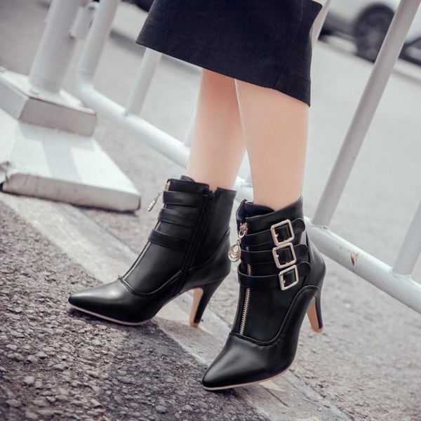 boots women ankle ladies chaussure gladiator booties pointed toe thin high heel pumps shoes woman zapatos mujer sapato h409, Black
boots women ankle ladies chaussure gladiator booties pointed toe thin high heel pumps shoes woman zapatos mujer sapato h409, Black