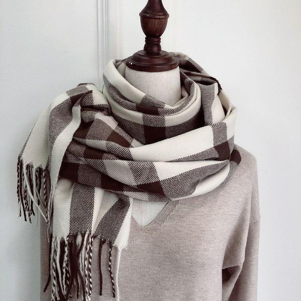scarves royalmaybe 2021 autumn winter plaid tassel cashmere scarf lady thickened warm shawl oversized women, Blue;gray
scarves royalmaybe 2021 autumn winter plaid tassel cashmere scarf lady thickened warm shawl oversized women, Blue;gray