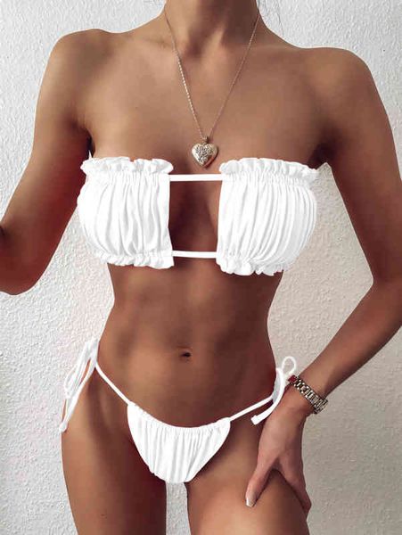 swimsuit 2021 fold bikini, White;black
swimsuit 2021 fold bikini, White;black