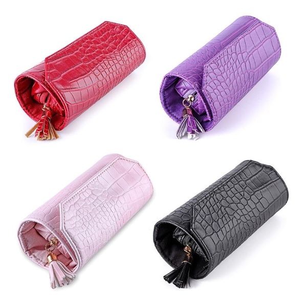 jewelry pouches, bags portable travel organizer box roll pu leather jewellery storage pouch for rings earrings, Pink;blue
jewelry pouches, bags portable travel organizer box roll pu leather jewellery storage pouch for rings earrings, Pink;blue