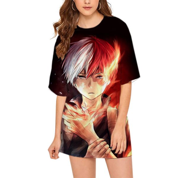 cloocl anime my hero academia todoroki s women tee printed lady clothes loose short sleeve street style teens leisure outfits, White
cloocl anime my hero academia todoroki s women tee printed lady clothes loose short sleeve street style teens leisure outfits, White