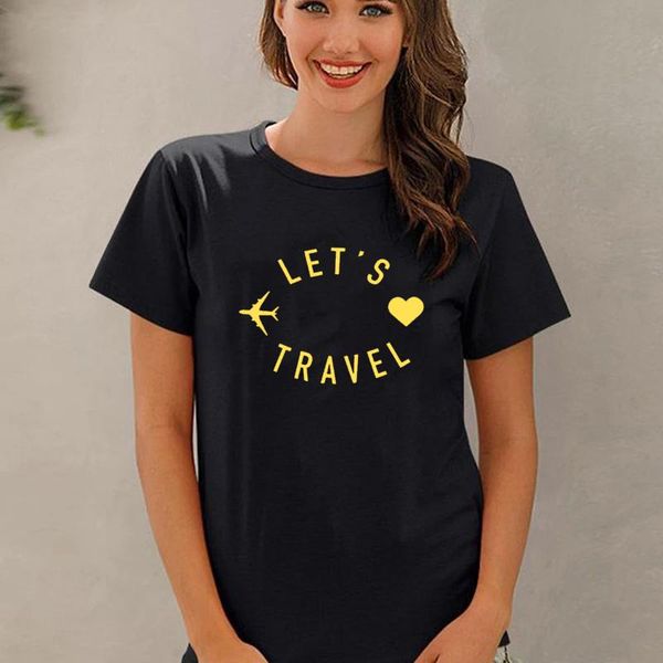 let's travel plane print graphic tees women casual cotton aesthetic kawaii tumblr summer female clothing ropa de mujer women's t-, White
let's travel plane print graphic tees women casual cotton aesthetic kawaii tumblr summer female clothing ropa de mujer women's t-, White