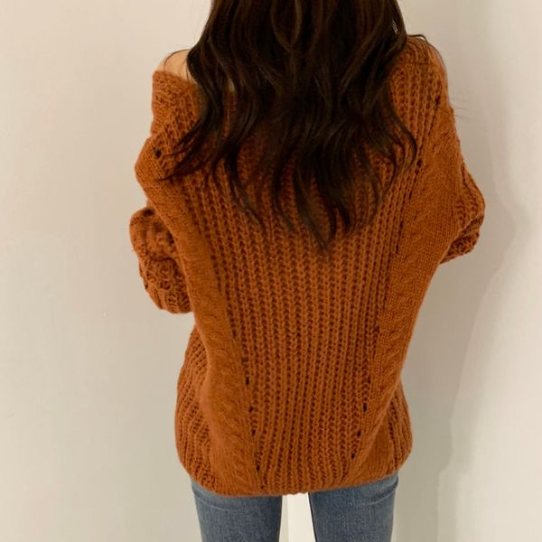sweaters casual loose v-neck hollow out twisted women sweater winter long-sleeved female pullover knitted jumpers gmvz, White;black
sweaters casual loose v-neck hollow out twisted women sweater winter long-sleeved female pullover knitted jumpers gmvz, White;black