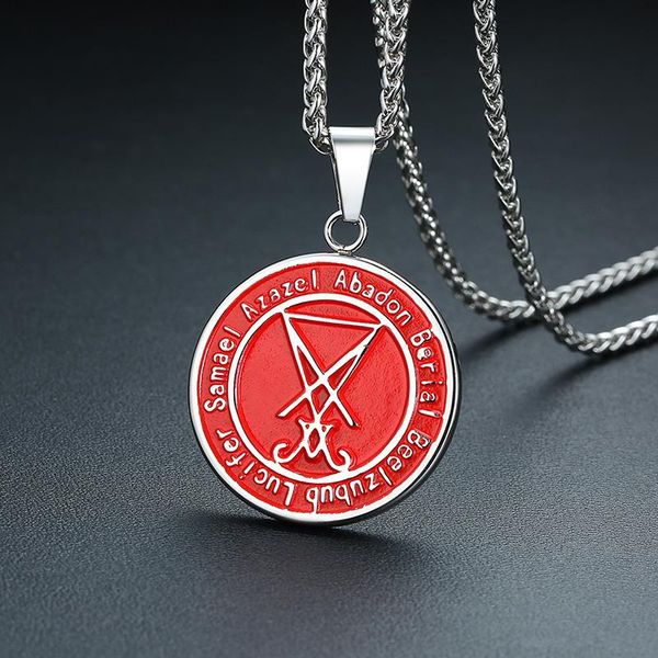 pendant necklaces buy vantage men's stainless steel necklace sigil lucifer satan satanic system emblem amulet charm sign medallion, Silver
pendant necklaces buy vantage men's stainless steel necklace sigil lucifer satan satanic system emblem amulet charm sign medallion, Silver