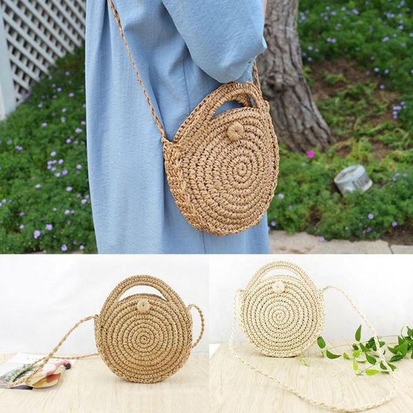 brand women girls straw bag woven round handbag purse crossbody beach summer bags hand-woven cosmetic & cases
brand women girls straw bag woven round handbag purse crossbody beach summer bags hand-woven cosmetic & cases