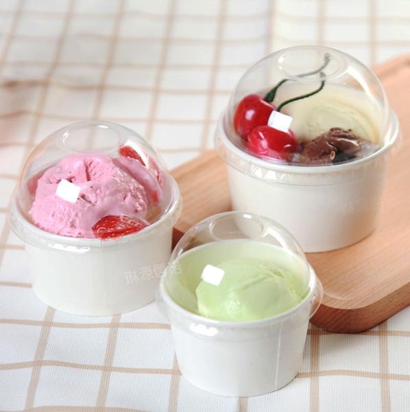 disposable cups & straws 50pcs 3/5/8oz ice cream paper cup double pe coated white food takeaway packaging with transparent lids
disposable cups & straws 50pcs 3/5/8oz ice cream paper cup double pe coated white food takeaway packaging with transparent lids