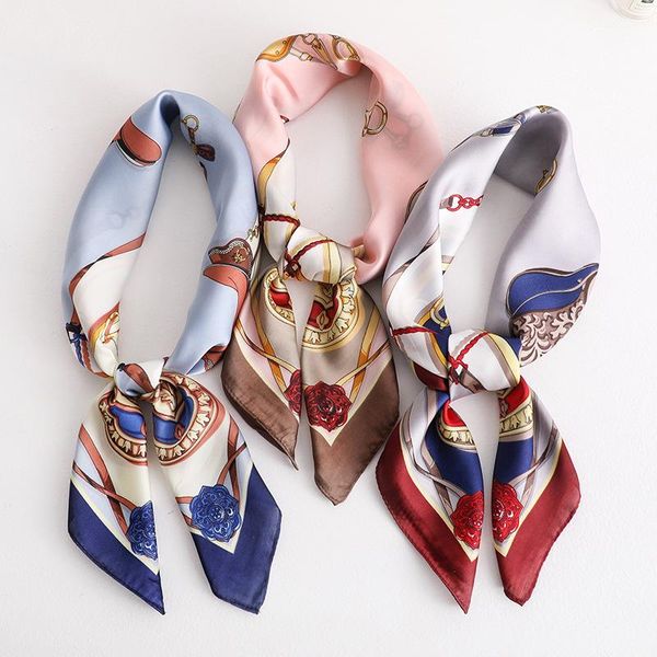 scarves 2021 fashion silk square scarf for women 70*70cm neck hair tie band bag warp soft neckerchief hijab headscarf female foulard, Blue;gray
scarves 2021 fashion silk square scarf for women 70*70cm neck hair tie band bag warp soft neckerchief hijab headscarf female foulard, Blue;gray