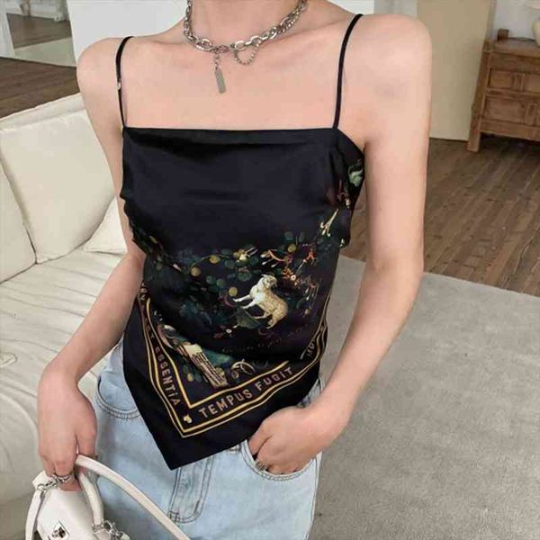 women irregular retro camisole short crop vest tank summer print camisole tie up backless wrap bust, White
women irregular retro camisole short crop vest tank summer print camisole tie up backless wrap bust, White
