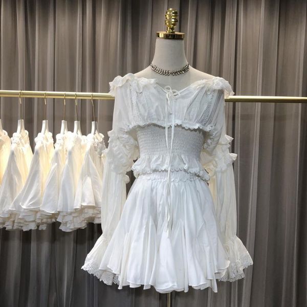 high-end white draped two piece set womens summer flare sleeve ruffles + high waist 2021 ball gown skirt 2pcs dress
high-end white draped two piece set womens summer flare sleeve ruffles + high waist 2021 ball gown skirt 2pcs dress