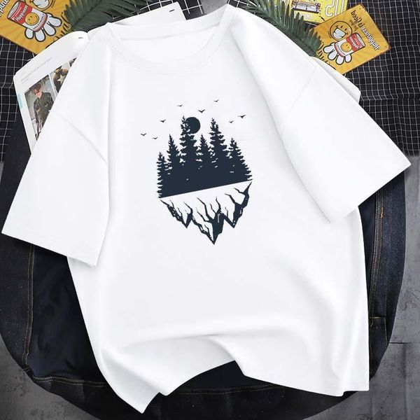 men's t-shirts summer mirror mountain river print t-shirt female cute cartoon pure cotton round neck 14 color short sleeve, White;black
men's t-shirts summer mirror mountain river print t-shirt female cute cartoon pure cotton round neck 14 color short sleeve, White;black