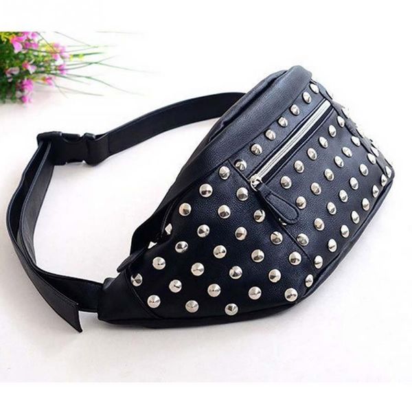 waist bags women rivet fanny pack fashion belt bag female mini chest pu leather shoulder bolsa
waist bags women rivet fanny pack fashion belt bag female mini chest pu leather shoulder bolsa
