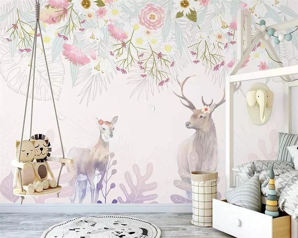 wallpapers custom size fashion 3d self adhesive wallpaper hand-painted nordic elegant flower cluster elk sofa indoor tv background murals
wallpapers custom size fashion 3d self adhesive wallpaper hand-painted nordic elegant flower cluster elk sofa indoor tv background murals