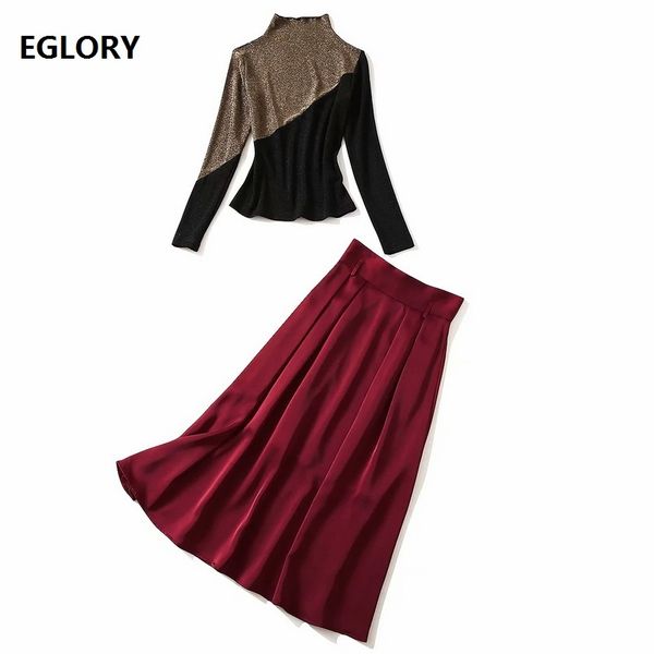 skirts autumn winter fashion 2 piece set women lurex yarn knitting pullover sweaters+high waist mid-calf length a-line red skirts, Black
skirts autumn winter fashion 2 piece set women lurex yarn knitting pullover sweaters+high waist mid-calf length a-line red skirts, Black
