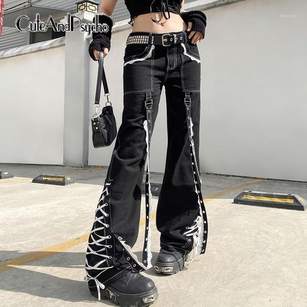 women's jeans gothic low waist lace patchwork denim retro chic basic black punk pants streetwear loose zipper long trouser cuteandpsych, Blue
women's jeans gothic low waist lace patchwork denim retro chic basic black punk pants streetwear loose zipper long trouser cuteandpsych, Blue
