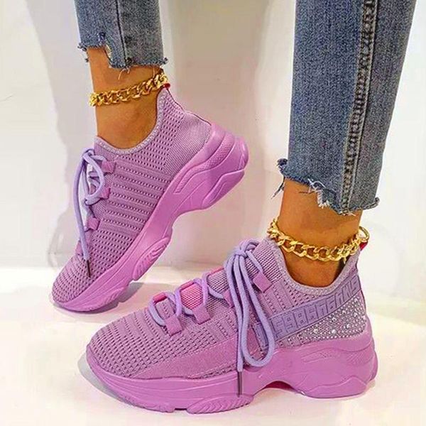 sandals women's crystal casual sneakers shoes fashion knitted breathable lace-up running sports dad flats platform, Black
sandals women's crystal casual sneakers shoes fashion knitted breathable lace-up running sports dad flats platform, Black