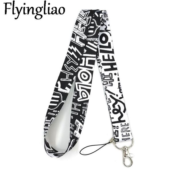 black hello hey funny letters neck strap lanyards id badge card holder keychain mobile phone gift ribbon webbing necklace cell straps & char
black hello hey funny letters neck strap lanyards id badge card holder keychain mobile phone gift ribbon webbing necklace cell straps & char