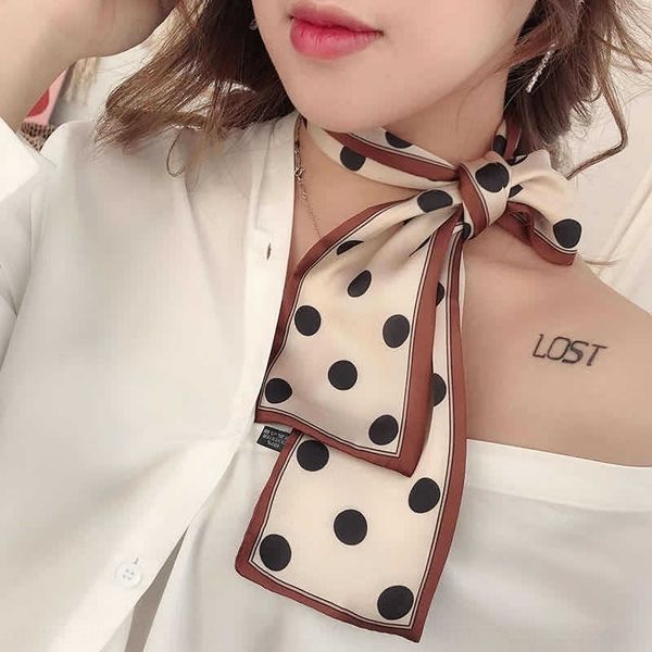 5tnz south korea east gate wave simulation point cravat ties ribbon small scarf imitation silk long ribbon decorative scarf bandage, Black;gray
5tnz south korea east gate wave simulation point cravat ties ribbon small scarf imitation silk long ribbon decorative scarf bandage, Black;gray