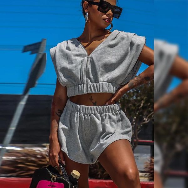 women's tracksuits cotton tracksuit two piece set women oversized sleeveless shirring & stretchy waist shorts sets casualware outfit, Gray
women's tracksuits cotton tracksuit two piece set women oversized sleeveless shirring & stretchy waist shorts sets casualware outfit, Gray