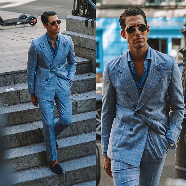 two-piece suit men tuxedos groom wedding suits high polyester quality custom made mens suits notched lapel two button glen plaid formal mens, Black;gray
two-piece suit men tuxedos groom wedding suits high polyester quality custom made mens suits notched lapel two button glen plaid formal mens, Black;gray