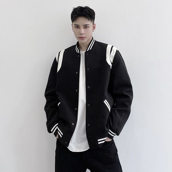 men's jackets autumn men splice woolen baseball jacket women streetwear hip hop youthful fashion loose casual coat outerwear w8rp, Black;brown
men's jackets autumn men splice woolen baseball jacket women streetwear hip hop youthful fashion loose casual coat outerwear w8rp, Black;brown