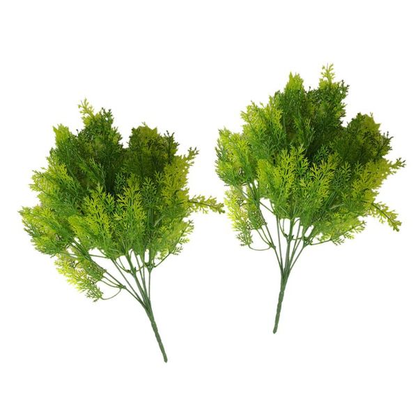 decorative flowers & wreaths 2pcs green plastic grass artificial flower simulation tree fake leaves floral bonsai plant home garden table de
decorative flowers & wreaths 2pcs green plastic grass artificial flower simulation tree fake leaves floral bonsai plant home garden table de