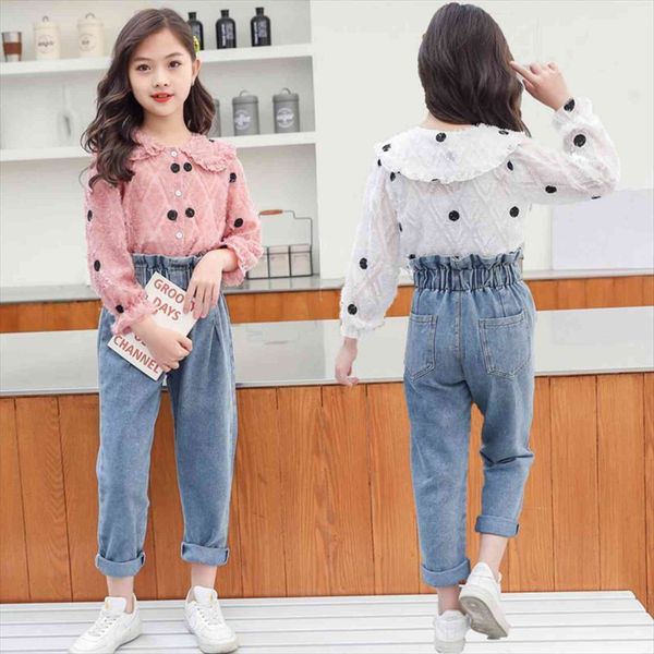 children clothing autumn winter teens girls clothes jeans 2pcs outfit kids suit for sets 6 8 10 12 years, White
children clothing autumn winter teens girls clothes jeans 2pcs outfit kids suit for sets 6 8 10 12 years, White