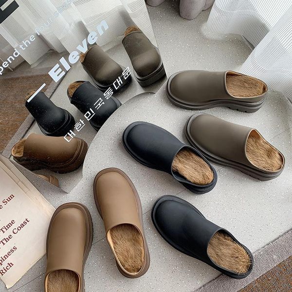 slippers loafers soft shoes woman 2021 fur flip flops platform pantofle female mule med cover toe luxury slides comfort plush ne, Black
slippers loafers soft shoes woman 2021 fur flip flops platform pantofle female mule med cover toe luxury slides comfort plush ne, Black