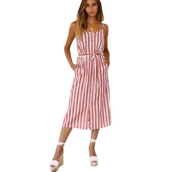 2021 selling european and american women's summer new suspender stripe dress, White
2021 selling european and american women's summer new suspender stripe dress, White