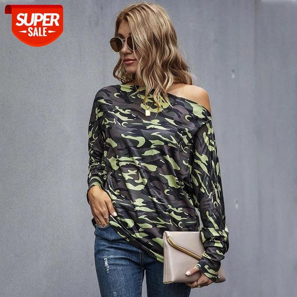 Camouflage T Shirt Women Strapless Full Sleeve Knitted Oversize Top Autumn Winter Bottoming T shirt For Women 20202 New #VH68, White
Camouflage T Shirt Women Strapless Full Sleeve Knitted Oversize Top Autumn Winter Bottoming T shirt For Women 20202 New #VH68, White