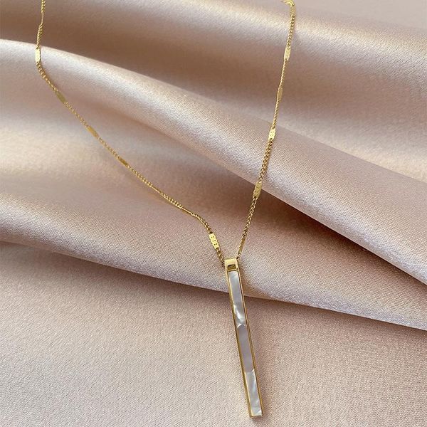 pendant necklaces 2021 korean fashion exquisite titanium steel shell necklace for women girls simple fashionable clavicle tiny chain jewelry, Silver
pendant necklaces 2021 korean fashion exquisite titanium steel shell necklace for women girls simple fashionable clavicle tiny chain jewelry, Silver