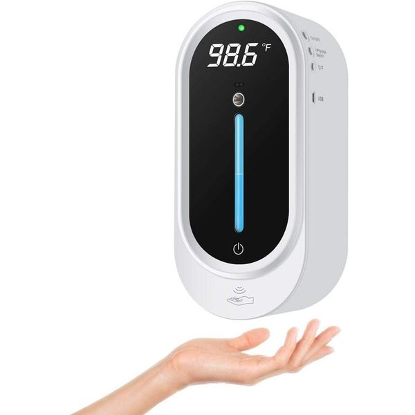 liquid soap dispenser automatic touchless wall-mounted with infrared temperature measurement function
liquid soap dispenser automatic touchless wall-mounted with infrared temperature measurement function