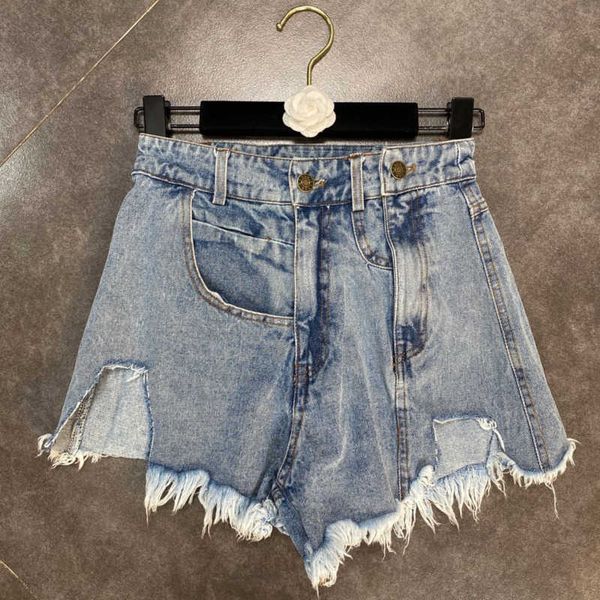 fabpop summer stylish pockets ripped holes tassel blue denim shorts high street short jeans women gb415 210709, White;black
fabpop summer stylish pockets ripped holes tassel blue denim shorts high street short jeans women gb415 210709, White;black