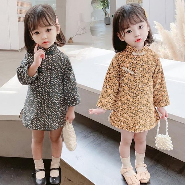 girl's dresses toddler baby girls dress floral party girl casual style children spring autumn clothing, Red;yellow
girl's dresses toddler baby girls dress floral party girl casual style children spring autumn clothing, Red;yellow