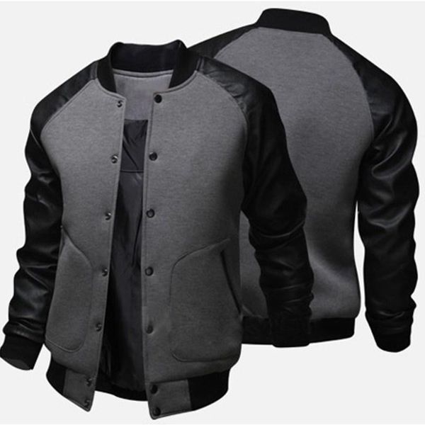 men's jackets jacket spring autumn patchwork casual coat baseball uniform slim men brand clothing fashion coats male outerwear, Black;brown
men's jackets jacket spring autumn patchwork casual coat baseball uniform slim men brand clothing fashion coats male outerwear, Black;brown