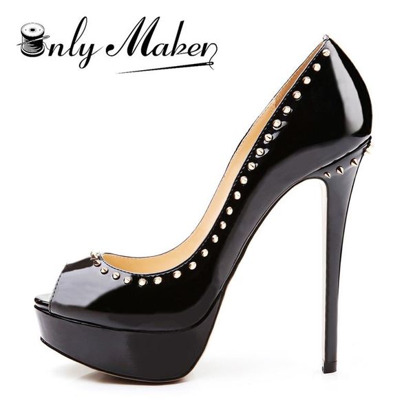 onlymaker women's high heels peep toe slip on platform pumps stiletto dress party wedding shoes plus us 15, Black
onlymaker women's high heels peep toe slip on platform pumps stiletto dress party wedding shoes plus us 15, Black
